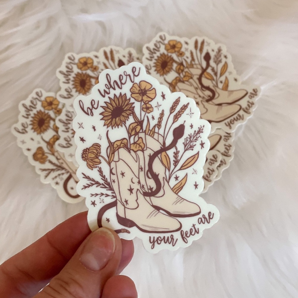 Be Where Your Feet Are Sticker *RESTOCKED*